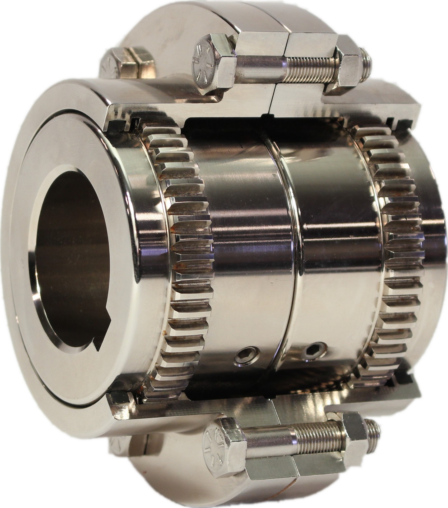 System Components stainless gear coupling, cutaway