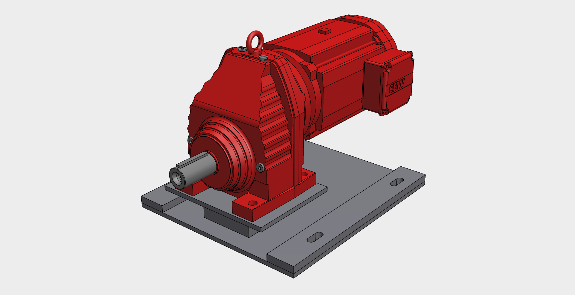 SEW-EURODRIVE RX77DRN gearmotor mounting