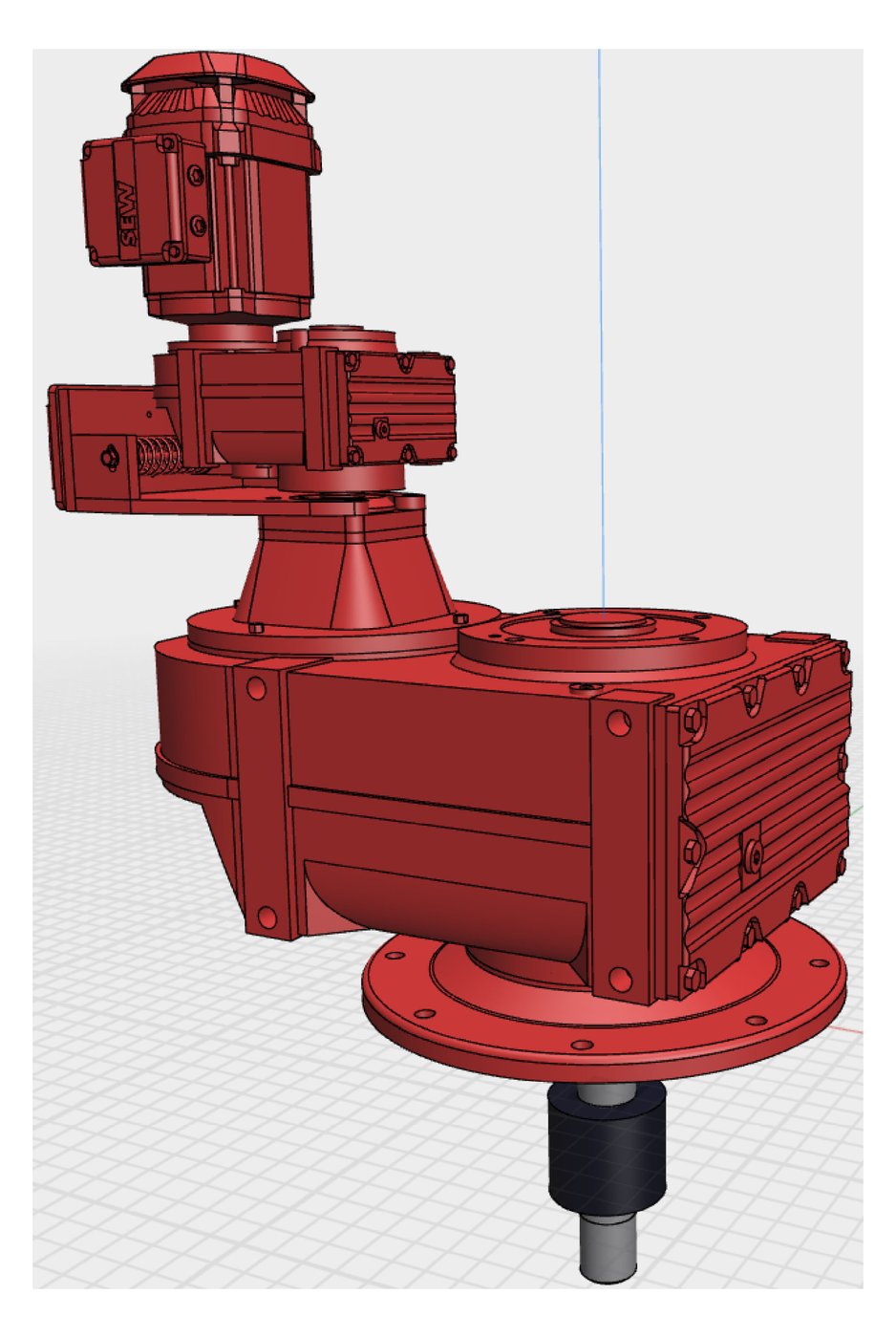 FAF TS unit with splined output shaft